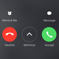 iOS Call Screen